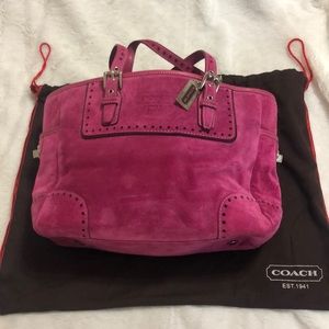 Coach suede purse 👛